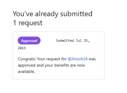 request approved on github